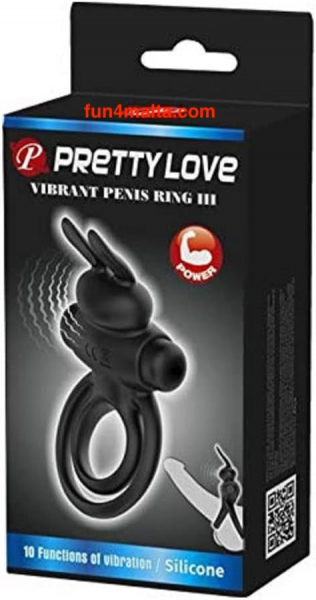 Pretty Love Vibrant Penis Ring III, black